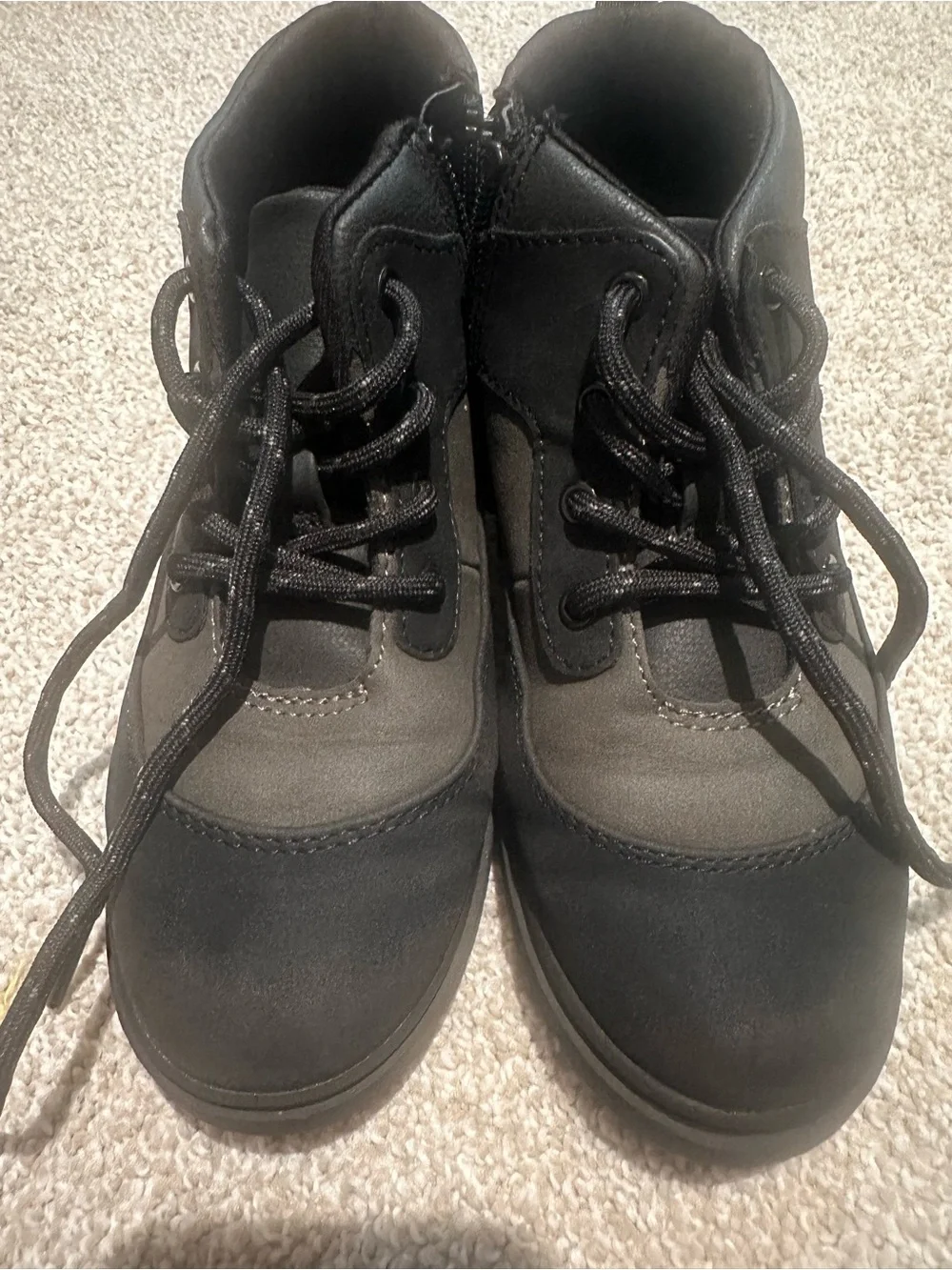Cat & Jack Kids Black/grey Ankle Boots Size